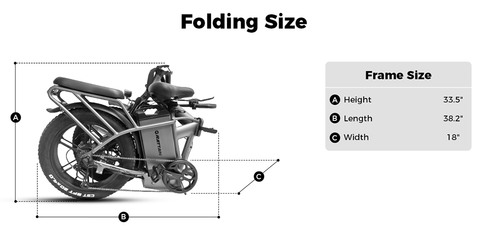 RATTAN LF Ultra Electric Bike, 1000W motor, 48V 40.5Ah batéria, 20*4 palcové pneumatiky, max. rýchlosť 50km/h, max. dojazd 190km, hydraulické brzdy, plné odpruženie, farebný displej - červený