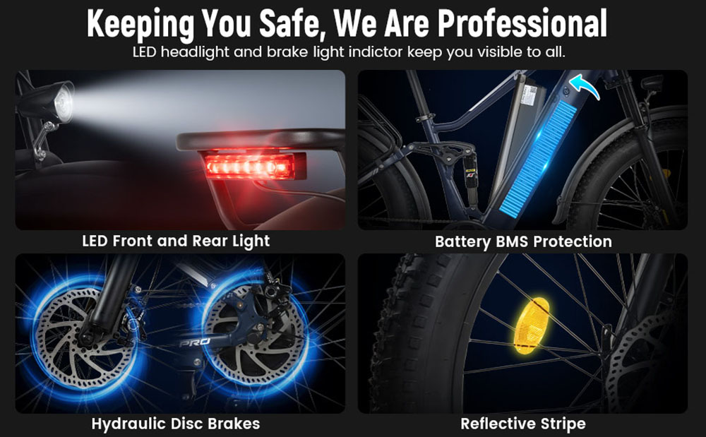 Elektrobicykel RATTAN PATHEINDER PRO, 750W motor, 48V 18Ah batéria, 26*4 palcové pneumatiky, max. rýchlosť 25 km/h, dojazd 120 km, hydraulické kotúčové brzdy, predné & zadné plné odpruženie, 7 rýchlostí - sivá