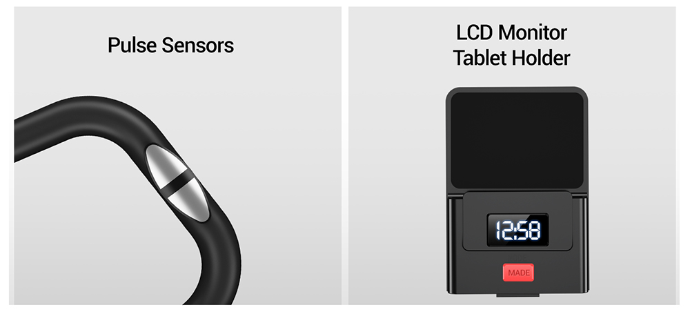 ROBORE CBX10 Heimtrainer, leiser Magnetwiderstand, 8-stufig verstellbar, verstellbarer Sitz und Lenker, max. Belastung 136 kg, LCD-Display, atmungsaktiver PU-Sattel, Cardio-Fitnessger&auml;t