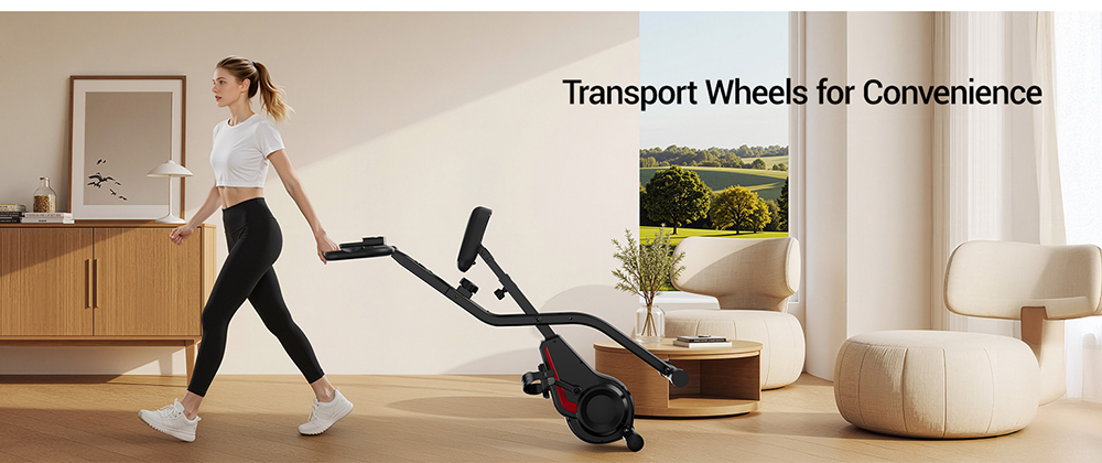 ROBORE CBX10 Heimtrainer, leiser Magnetwiderstand, 8-stufig verstellbar, verstellbarer Sitz und Lenker, max. Belastung 136 kg, LCD-Display, atmungsaktiver PU-Sattel, Cardio-Fitnessger&auml;t