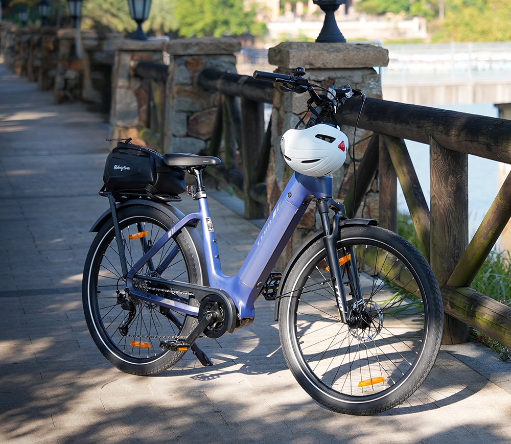 Elektrobicykel TTGO Z5, 250W motor, 36V 18Ah batéria, 27.5 palcové pneumatiky, max. rýchlosť 25 km/h, max. dojazd 130 km, hydraulické kotúčové brzdy, trojitý systém tlmenia nárazov, 9-rýchlostný systém Shimano - modrý