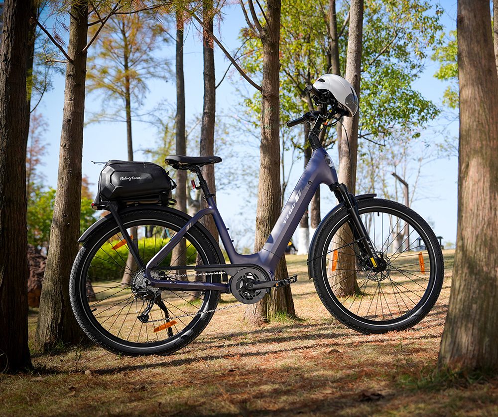 Elektrobicykel TTGO Z5, 250W motor, 36V 18Ah batéria, 27,5 palcové pneumatiky, max. rýchlosť 25 km/h, max. dojazd 130 km, hydraulické kotúčové brzdy, trojitý systém tlmenia nárazov, 9-rýchlostný systém Shimano - modrý