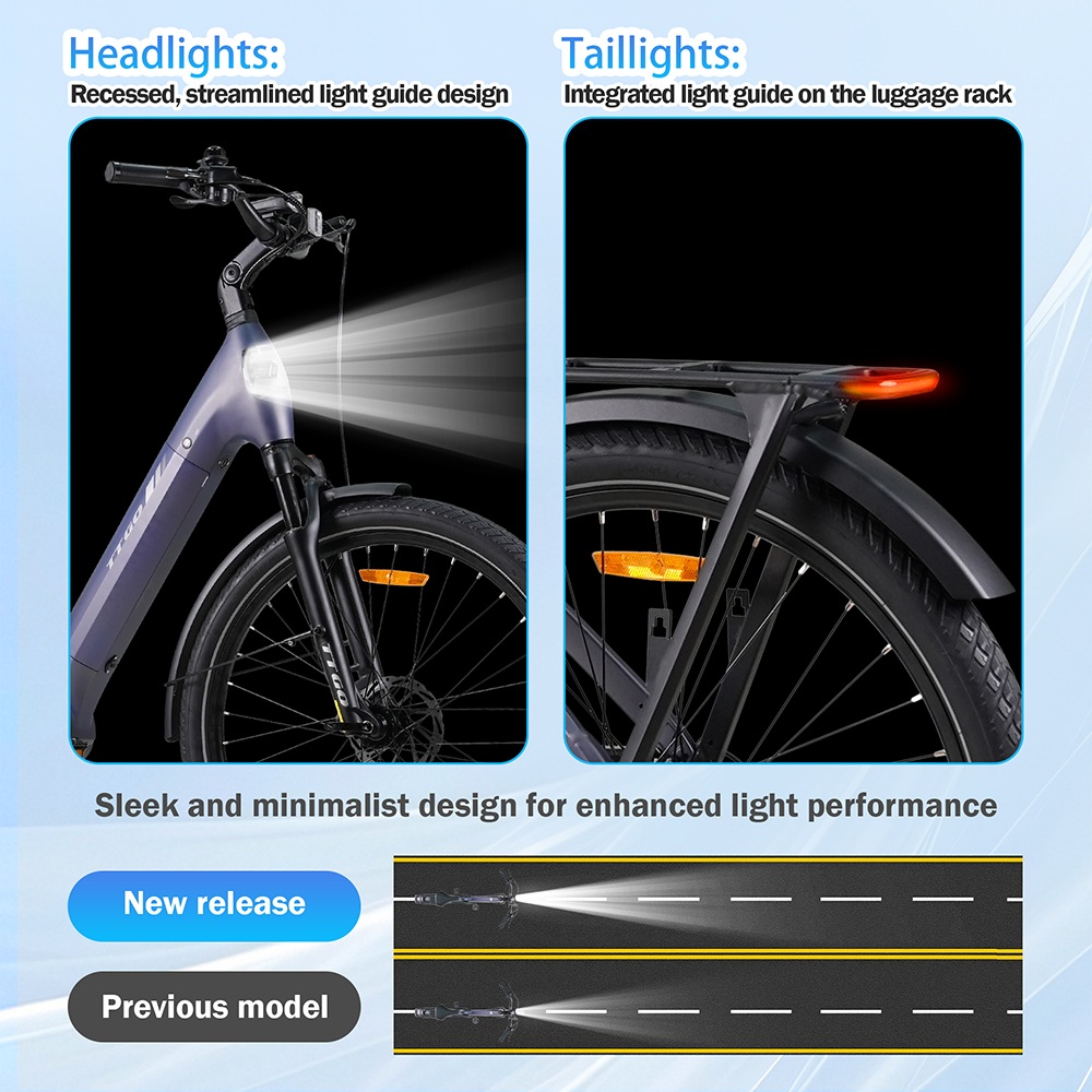 TTGO Z5 Electric Bike, 250W Motor, 36V 18Ah Battery, 27.5 palcové pneumatiky, max. rýchlosť 25 km/h, max. dojazd 130 km, hydraulické kotúčové brzdy, trojitý systém tlmenia nárazov, 9-rýchlostný systém Shimano - modrý