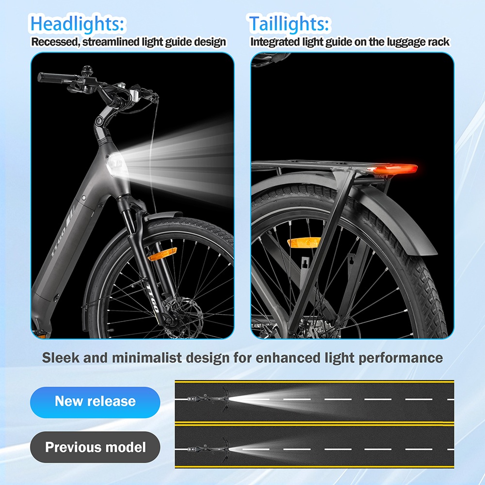 Elektrobicykel TTGO Z5, 250W motor, 36V 18Ah batéria, 27.5 palcové pneumatiky, max. rýchlosť 25 km/h, max. dojazd 130 km, hydraulické kotúčové brzdy, trojitý systém tlmenia nárazov, 9-rýchlostný systém Shimano - sivý