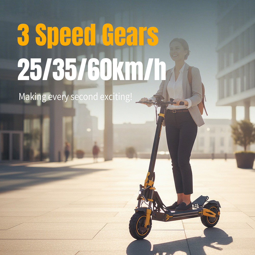 TWOFISH TW3 PRO Electric Scooter, 1000W*2 Motor, 52V 23Ah Battery, 11 inch Tires, 60km/h Max Speed, 55km Range, Dual Disc Brake, Front & Rear Spring Suspension System, NFC Unlock