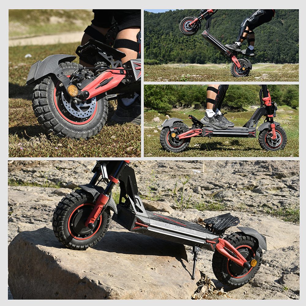 TWOFISH TW4 PRO Electric Scooter, 1000W*2 Motor, 60V 23Ah batéria, 11 palcové pneumatiky, max. rýchlosť 72km/h, max. dojazd 60km, dvojkotúčová brzda, predný & zadný pružinový systém odpruženia, NFC odomykanie