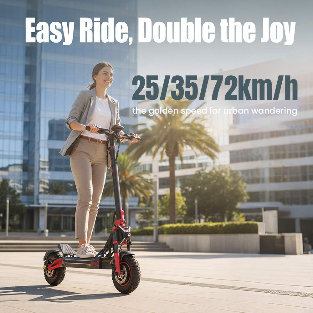 TWOFISH TW4 PRO Electric Scooter, 1000W*2 Motor, 60V 23Ah batéria, 11 palcové pneumatiky, max. rýchlosť 72km/h, max. dojazd 60km, dvojkotúčová brzda, predný & zadný pružinový systém odpruženia, NFC odomykanie