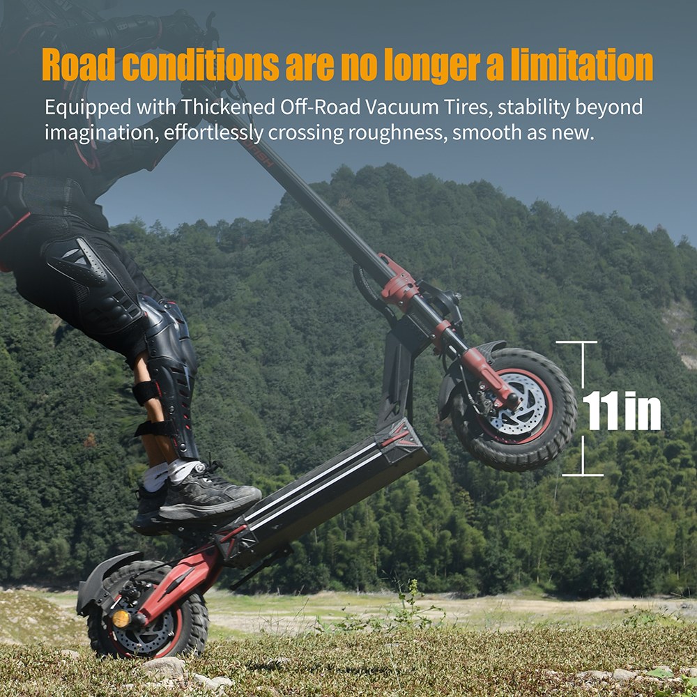 TWOFISH TW4 PRO Electric Scooter, 1000W*2 Motor, 60V 23Ah batéria, 11 palcové pneumatiky, max. rýchlosť 72km/h, max. dojazd 60km, dvojkotúčová brzda, predný & zadný pružinový systém odpruženia, NFC odomykanie