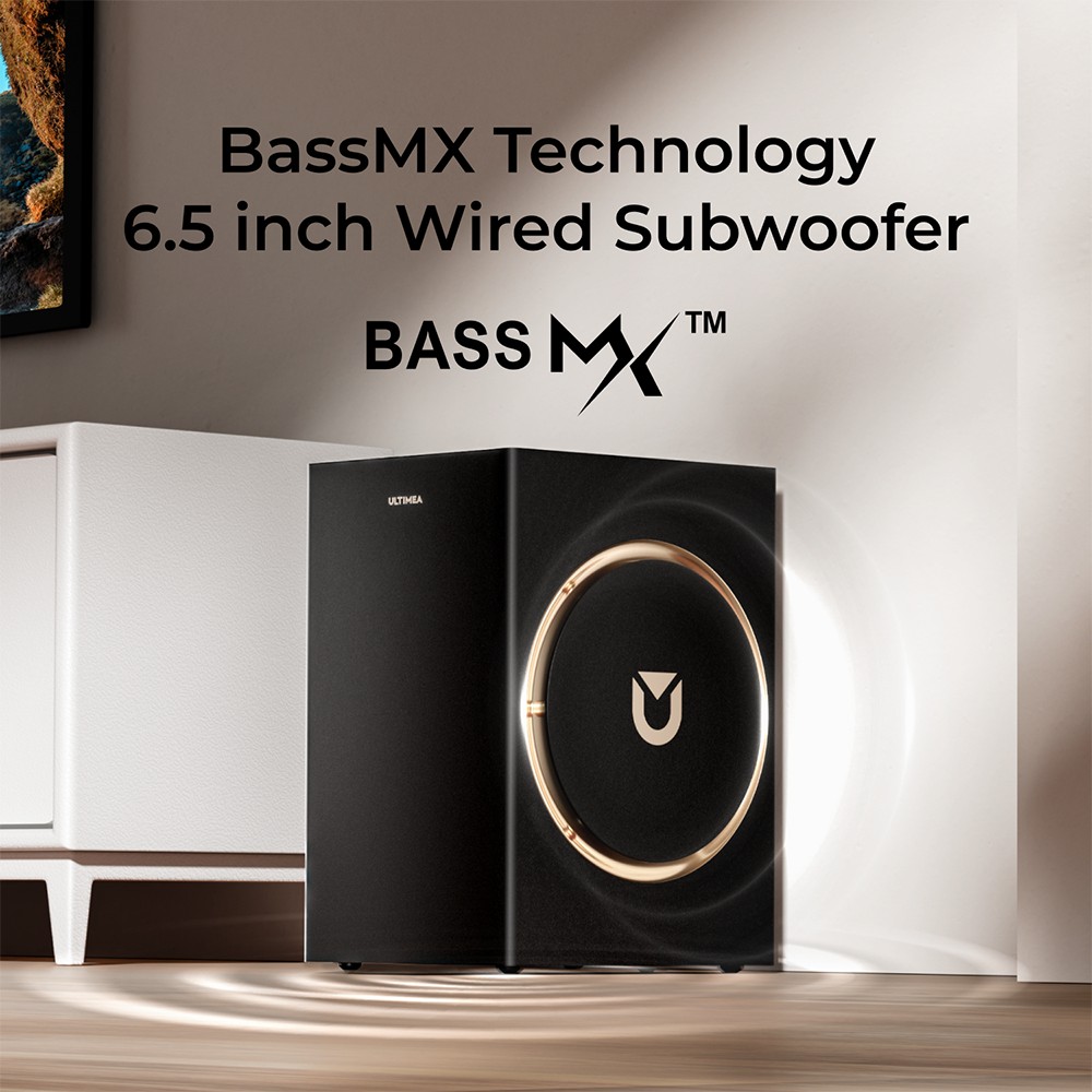 Ultimea Skywave F30 Boom 3.1.2ch Soundbar, 360W Peak Power, Dolby Atmos, APP Control, Supports HDMI Connection, Bluetooth 5.4