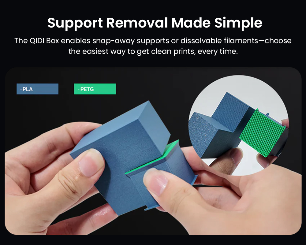 QIDI PLUS4 Filament Sz&aacute;r&iacute;t&oacute;doboz, 65℃ Sz&aacute;r&iacute;t&aacute;s &eacute;s Z&aacute;rt T&aacute;rol&aacute;s, 16 Sz&iacute;nű T&ouml;bbanyagos Nyomtat&aacute;s, Automatikus Filament Ut&aacute;nt&ouml;lt&eacute;s, NFC Intelligens &Eacute;rz&eacute;kel&eacute;s, 4 Ors&oacute; T&aacute;rol&aacute;s&aacute;ra Alkalmas