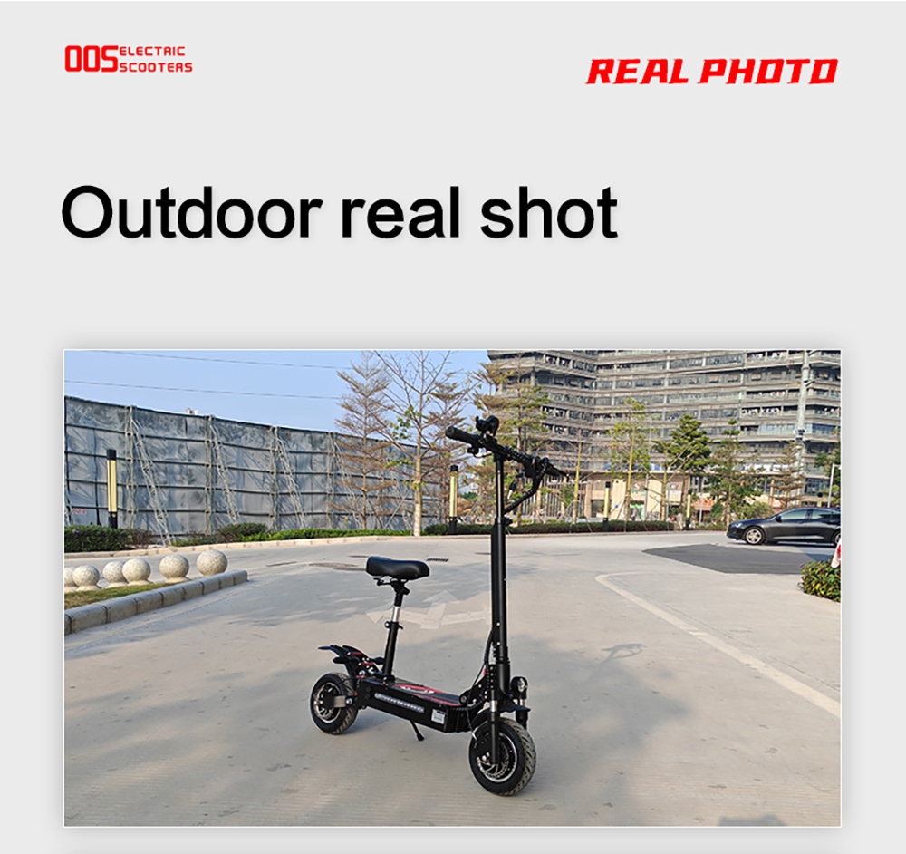 BOYUEDA Q7 Pro Elektromos Roller, 2*1600W-os Motor, 52V 19AH Akkumulátor, 10 hüvelykes Gumiabroncs, 70km/h Max. Sebesség, 70km Hatótávolság, Dupla Hidraulikus Tárcsafék, Első Hidraulikus Lengéscsillapító & Hátsó Rugós Lengéscsillapító, APP Vezérlés