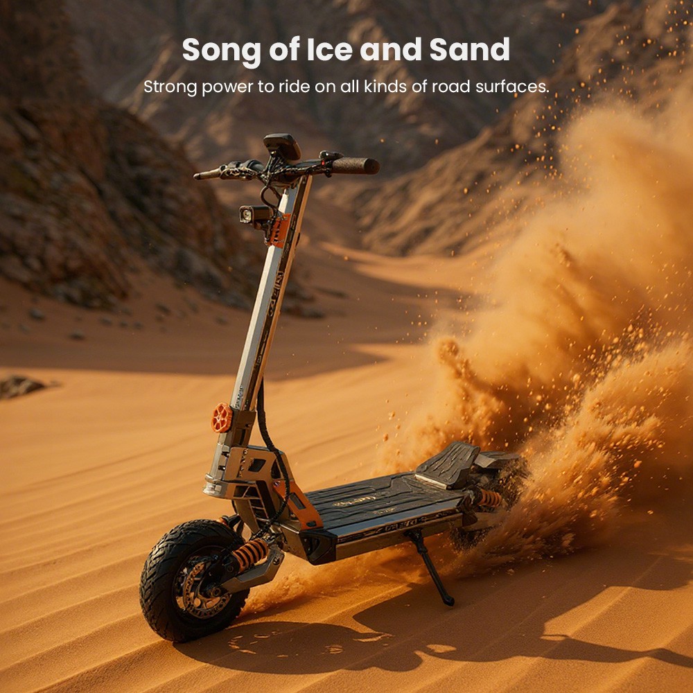 GELEIPU GT EVO Electric Scooter, 1600W*2 Motor, 60V 36Ah Battery, 11 inch Tires, 86km/h Max Speed, 95km Range, Hydraulic Brakes, Hydraulic Spring Shock Absorber