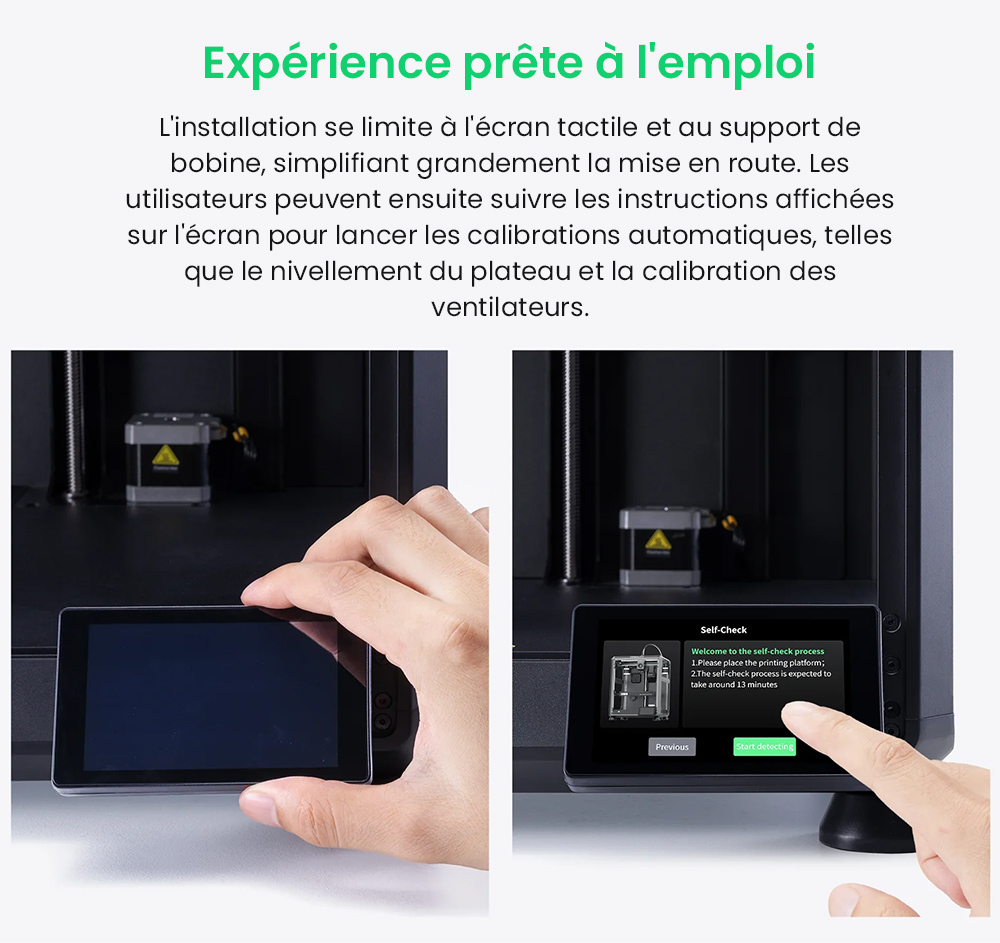 Creality K2 SE Combo Imprimante 3D avec Enceinte, Vitesse 500 mm/s, Pr&eacute;cision 0,1 mm, Volume de construction 220&times;215&times;245 mm, Nivellement automatique, Buse 300 &deg;C pour impression multi-mat&eacute;riaux