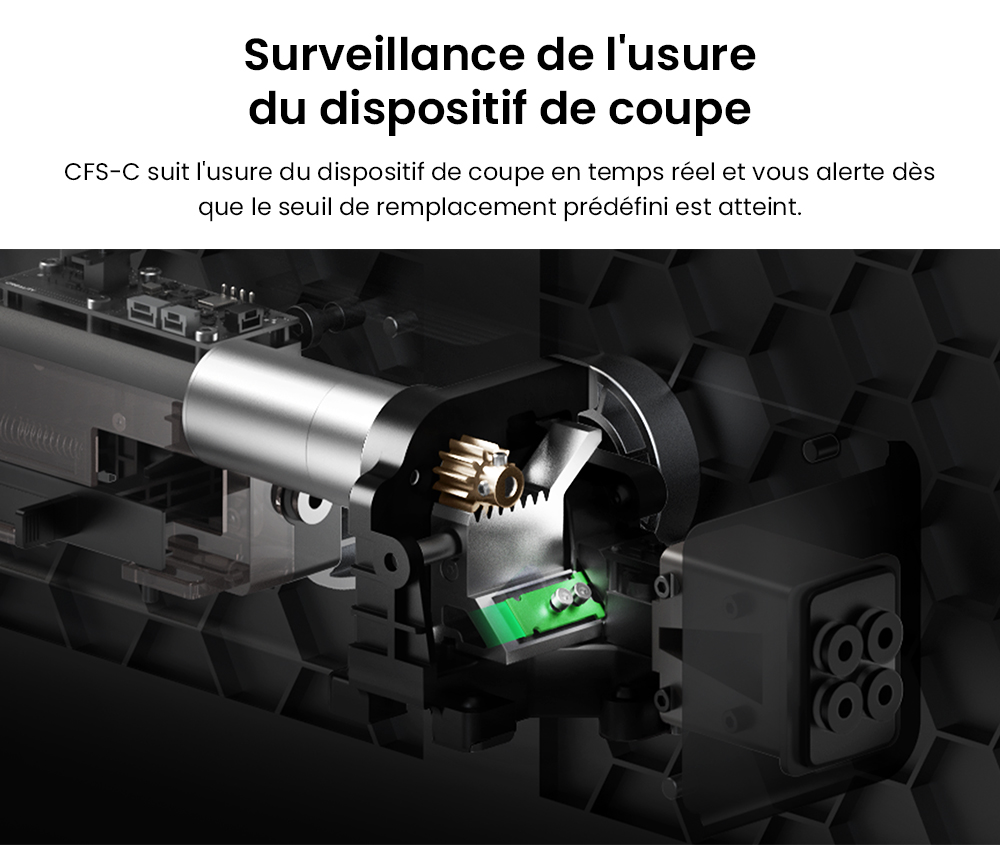 Creality CFS-C Système de Filament pour K1C / K1 Max / K1 / K1 SE, Jusqu'à 16 Couleurs, Coupe Automatique, Détection de Rupture & Surveillance en Temps Réel