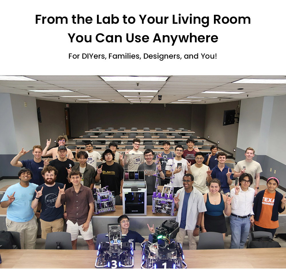 QIDI Q2C 3D-Drucker, 600mm/s Geschwindigkeit, 370 °C Vollmetall-Hotend, Multi-Material Druck, 270×270×256mm Bauvolumen, CoreXY-System, Automatische Nivellierung & PEI Magnetplatte