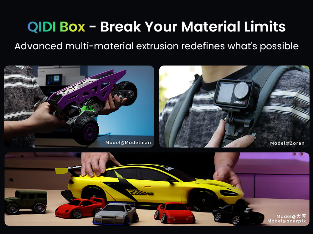 QIDI PLUS4 Filament Sz&aacute;r&iacute;t&oacute;doboz, 65℃ Sz&aacute;r&iacute;t&aacute;s &eacute;s Z&aacute;rt T&aacute;rol&aacute;s, 16 Sz&iacute;nű T&ouml;bbanyagos Nyomtat&aacute;s, Automatikus Filament Ut&aacute;nt&ouml;lt&eacute;s, NFC Intelligens &Eacute;rz&eacute;kel&eacute;s, 4 Ors&oacute; T&aacute;rol&aacute;s&aacute;ra Alkalmas