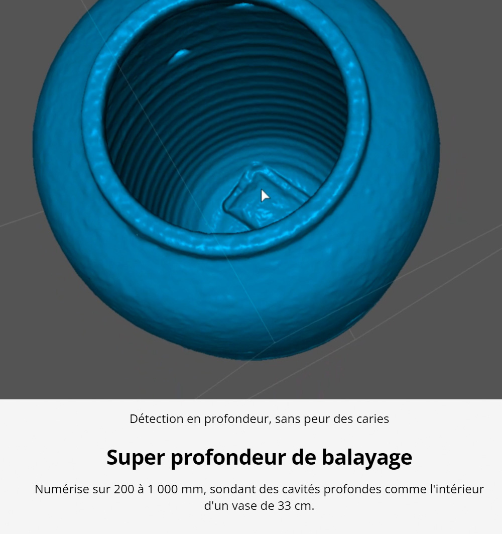 3DMakerpro Toucan Premium Scanner 3D, Précision de 0,03mm, Tout-en-un Autonome, Double FOV 135×185mm - 1000×750mm, Couleur 48MP, Batterie 6600mAh, Wi-Fi 6