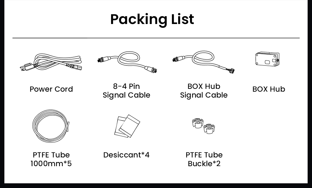 QIDI PLUS4 Filament-Trocknerbox, 65℃ Trocknung & Versiegelte Lagerung, 16-Farben-Multimaterialdruck, Automatische Filament-Nachf&uuml;llung, NFC-Smart-Erkennung, H&auml;lt 4 Spulen