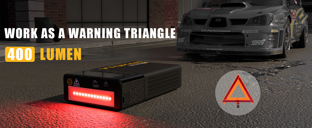 VTOMAN X7 Car Jump Starter with Air Compressor, 4250A Peak, 12V Vehicles up to 10L Gas & 10L Diesel, 160 PSI Tire Inflator, 5.1" Smart Display, 88.8Wh Battery