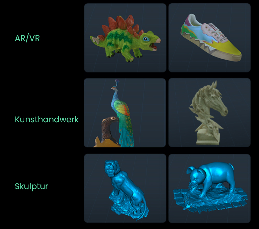 Creality CR-Scan Ferret Pro 3D-Scanner, bis zu 30 fps Scan-Geschwindigkeit, 0,1 mm Genauigkeit, 150&ndash;700 mm Arbeitsabstand, 560 x 820 mm Einzelaufnahmebereich, 150 x 150 mm Mindestscan, kabellose Verbindung