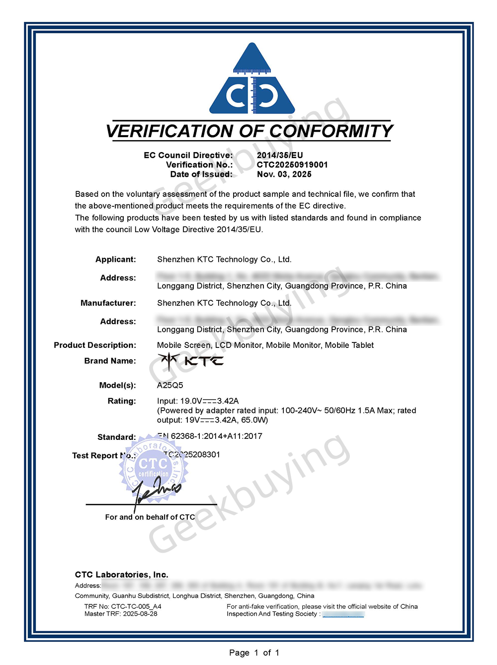 KTC A25Q5 24,5 h&uuml;velykes &eacute;rintők&eacute;pernyős hordozhat&oacute; monitor, 1920*1080 60Hz IPS k&eacute;pernyő, Google EDLA, Android 14, 8GB+128GB, 2*8W+2*4W hangsz&oacute;r&oacute;k, Ak&aacute;r 8 &oacute;r&aacute;s akkumul&aacute;tor-&uuml;zemidő, 0-45&deg;-os forgat&aacute;si sz&ouml;g &eacute;s 90&deg;-os forg&aacute;ssz&ouml;g