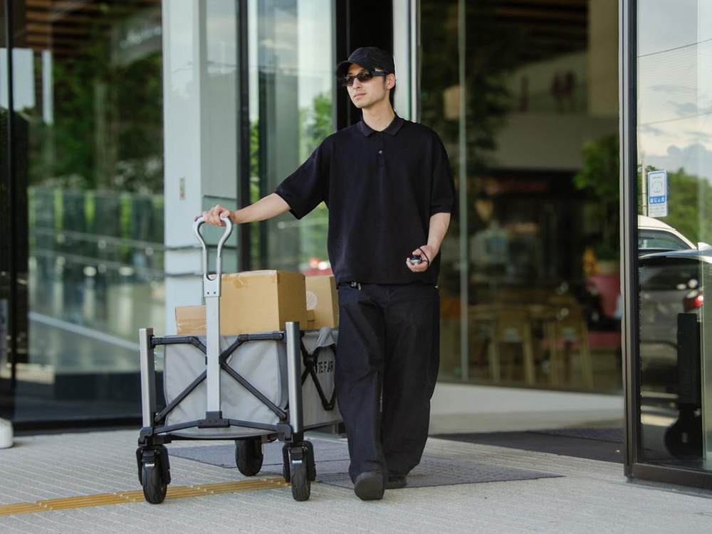 LITEFAR Orion Remote-Controlled Electric Wagon, 500W Quiet Hub Motor, 140L Cargo Capacity, 7.5” Solid Rubber All-Terrain Wheels with Brakes, 24,000mAh Battery, 7.5-Mile Range, 3-Speed Control, Foldable Aluminum Frame