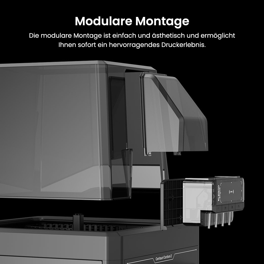 Elegoo Centauri Carbon 2 Combo 3D-Drucker, 4 Farben Druck CoreXY 500mm/s Hochgeschwindigkeit, 350℃-D&uuml;se, Kompatibel Mit Carbonfaser/PLA/ABS, LED-Streifen, 256*256*256mm