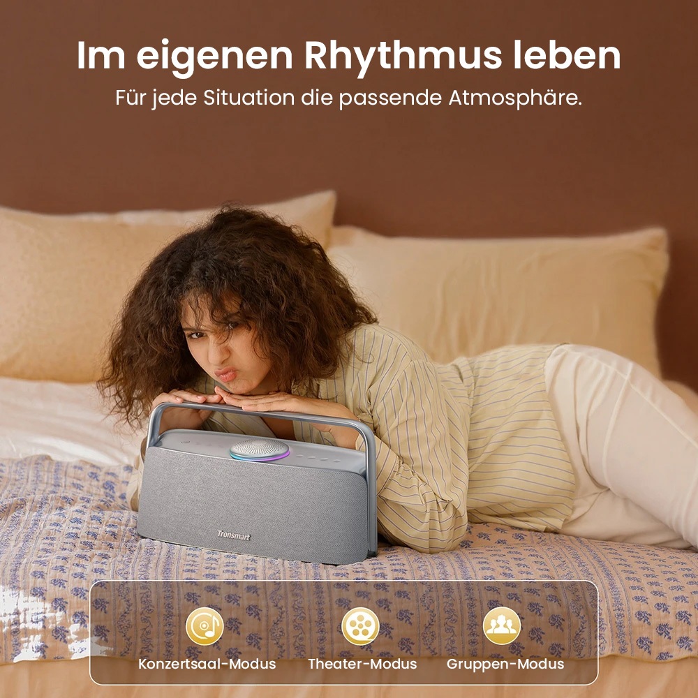 Tronsmart Fiitune X30 Home Spatial Audio-Lautsprecher, Hi-Res-Audio, 14 Stunden Akkulaufzeit