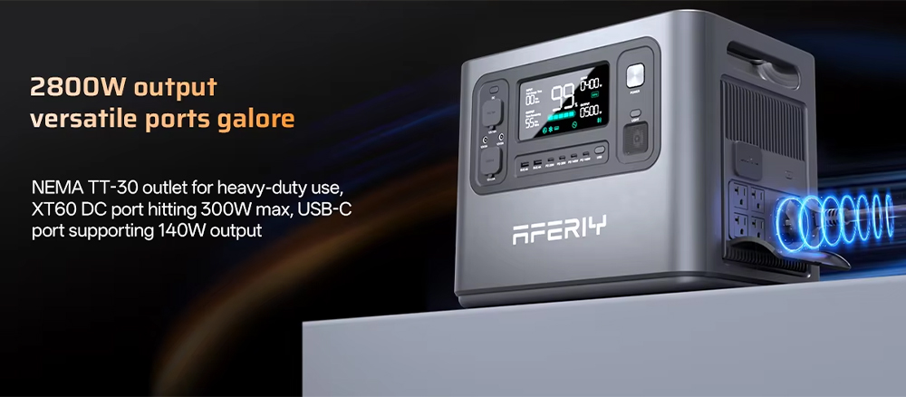 AFERIY P280-B Erweiterungsakku f&uuml;r P280 Powerstation, 2048 Wh LiFePO4, &uuml;ber 4000 Ladezyklen, erweiterbare Kapazit&auml;t