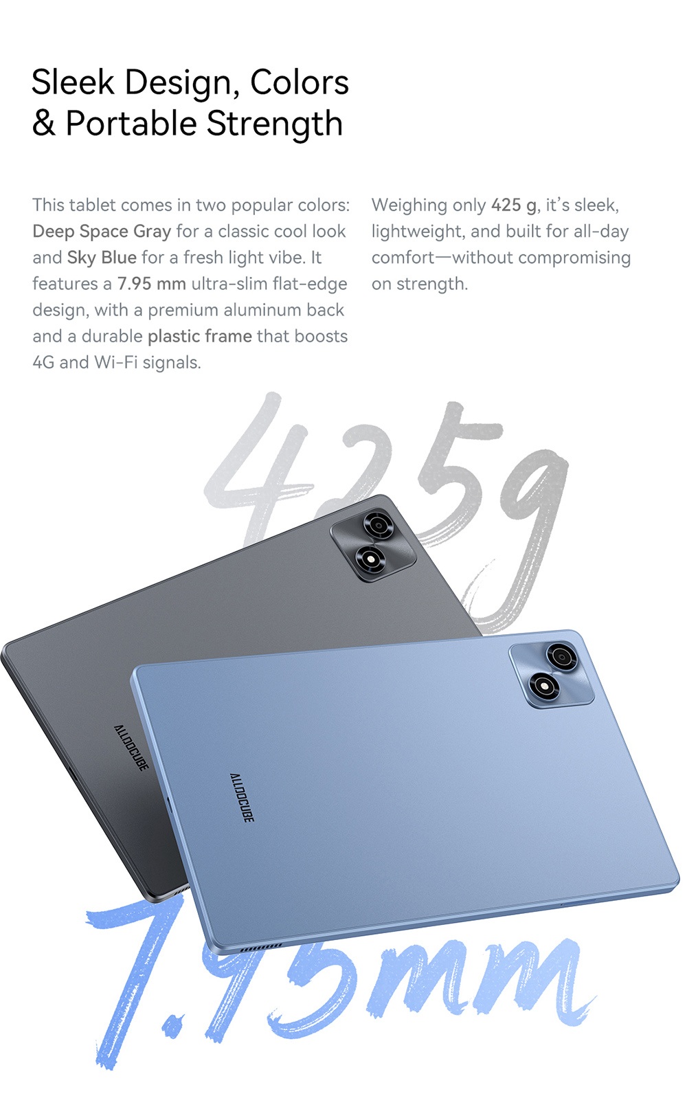 Tablette ALLDOCUBE iPlay 70, &eacute;cran IPS 10,1 pouces 1280 x 800 90 Hz, processeur ASR8662 &agrave; 8 c&oelig;urs, 4 Go de RAM, 128 Go de ROM, Android 15, double cam&eacute;ra 5 MP + 5 MP, 4G LTE, Wi-Fi 6, Bluetooth 5.4, GPS + GLONASS + Beidou + Galileo, batterie 6000 mAh, charge rapide 18 W, deux haut-parleurs