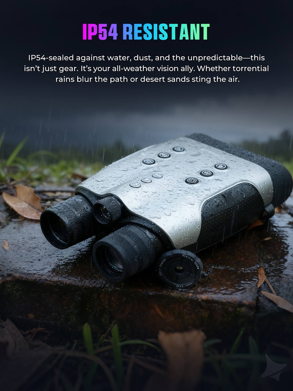 CIGMAN CNVPRO Night Vision Binoculars, True 4K Video & 52MP Photos, Sony Starlight CMOS, 1000m IR Range, 8× Digital Zoom, WiFi Streaming, IP54 Waterproof & Dustproof