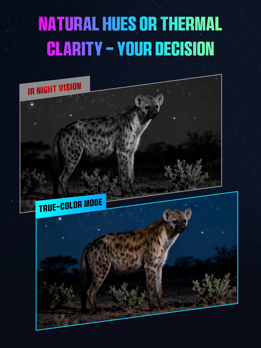 CIGMAN CNVPRO Night Vision Binoculars, True 4K Video & 52MP Photos, Sony Starlight CMOS, 1000m IR Range, 8× Digital Zoom, WiFi Streaming, IP54 Waterproof & Dustproof