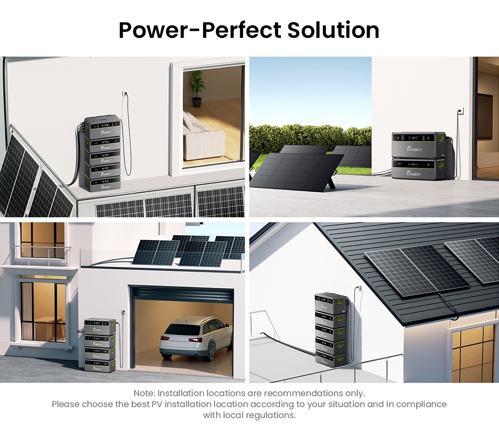 Tragbare Powerstation FOSSiBOT FBP1200, 1958 Wh LiFePO4 (erweiterbar auf 9790 Wh), 1200 W netzunabh&auml;ngige Ausgangsleistung, KI-gest&uuml;tztes HEMS mit intelligenter Zeitplanung und Lastspitzenkappung, ger&auml;uschlose, l&uuml;fterlose K&uuml;hlung, Schutzart IP65