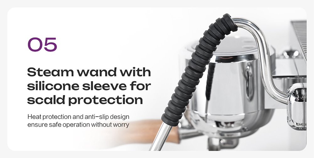 HiBREW H21 Espresso Coffee Machine, Triple-Boiler Dual-Pump, PID Temperature Control, 9-Bar Pressure, 58mm Portafilter, Simultaneous Brewing & Steaming, 1.8L Water Tank, Cappuccino & Latte Maker