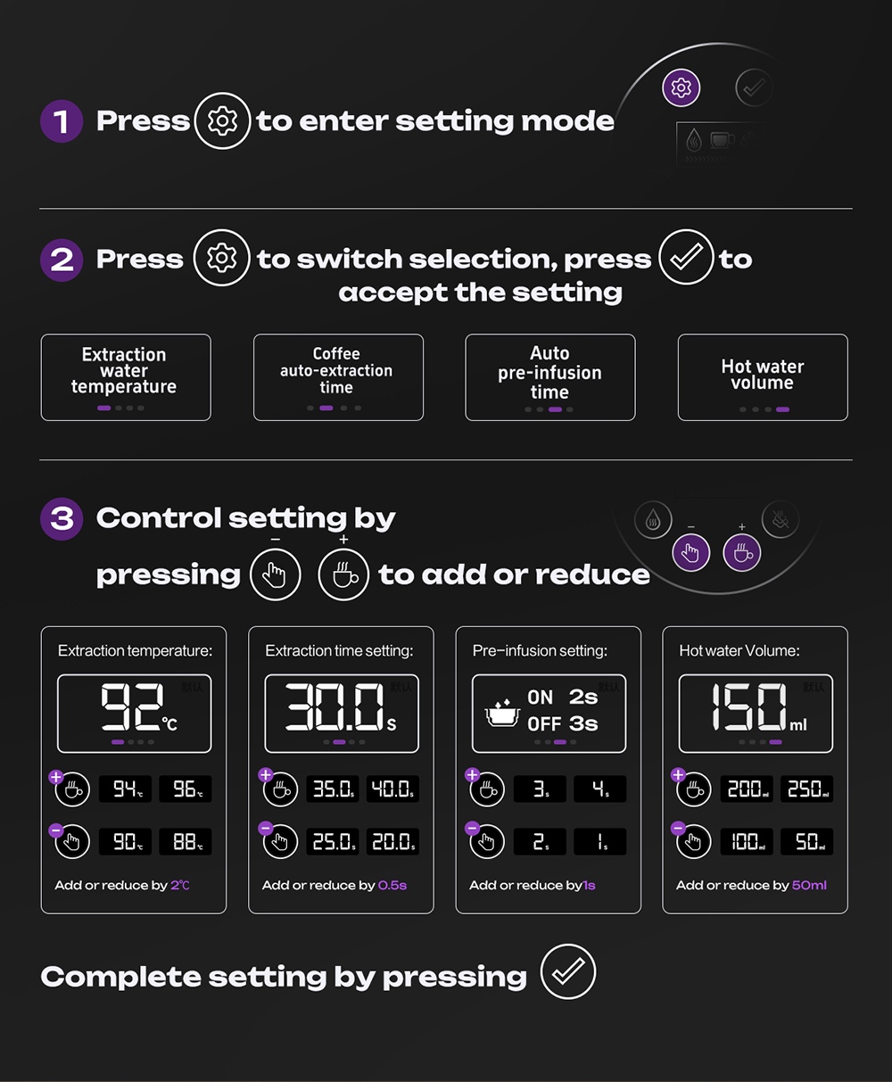 HiBREW H21 Espresso Coffee Machine, Triple-Boiler Dual-Pump, PID Temperature Control, 9-Bar Pressure, 58mm Portafilter, Simultaneous Brewing & Steaming, 1.8L Water Tank, Cappuccino & Latte Maker