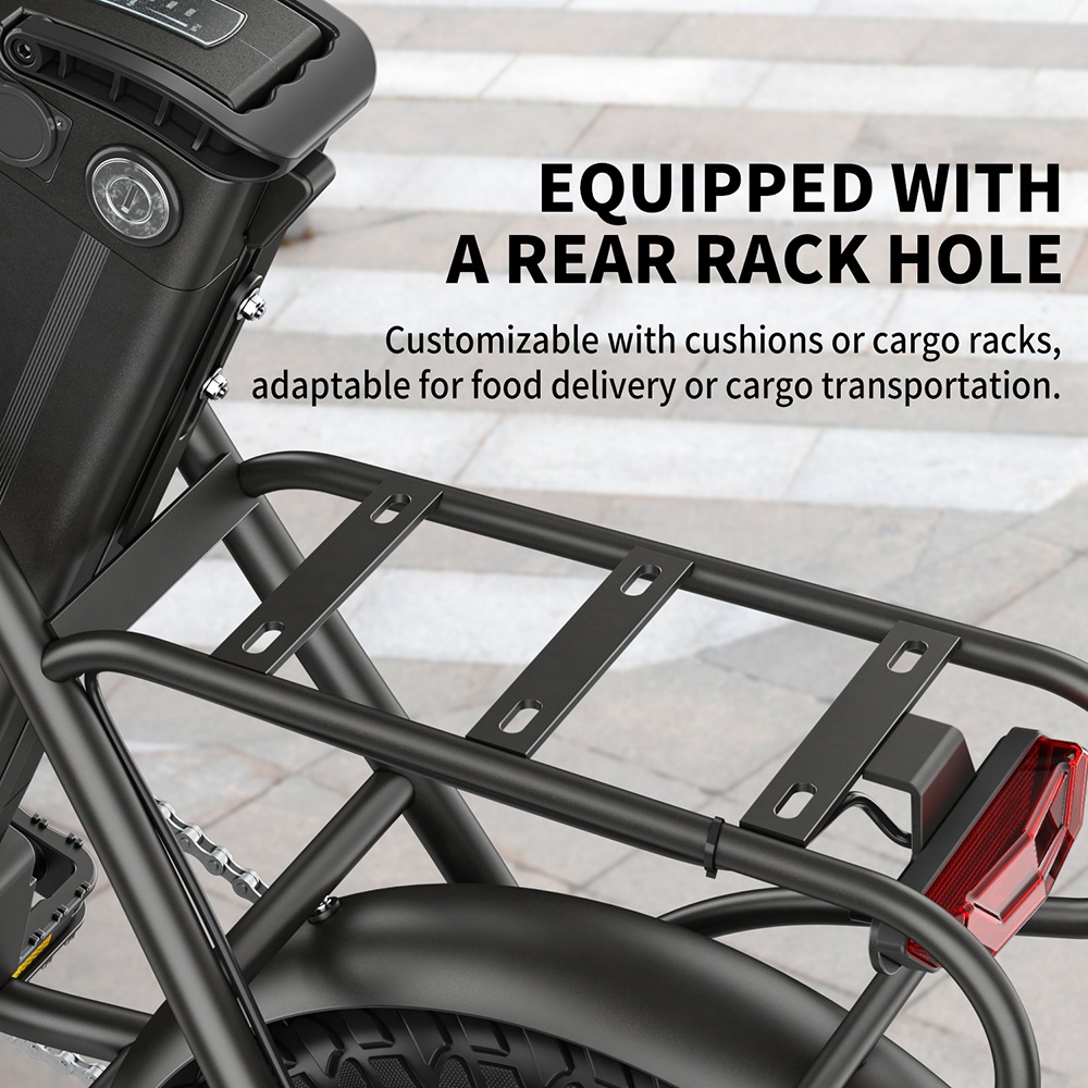 Hidoes C5 Folding Electric Bike, 350W Motor, 36V 10.4Ah Battery, 14 inch Tires, 25km/h Max Speed, 28km Range, Front & Rear Disc Brake, Front Fork Suspension