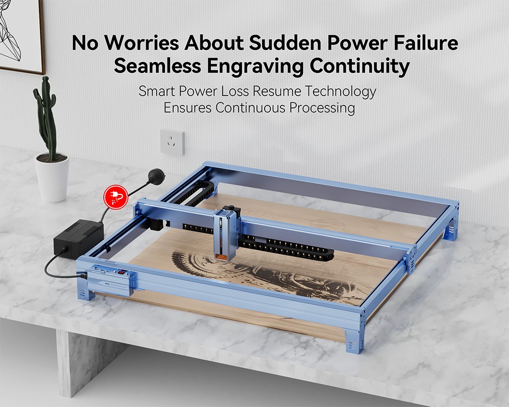 IKIER K40 MAX 40W-os l&eacute;zergrav&iacute;roz&oacute;, 850&times;800 mm-es nagy ter&uuml;let, 600 mm/s nagy sebess&eacute;g, 0,01 mm-es prec&iacute;zi&oacute;, k&eacute;tsebess&eacute;ges l&eacute;zer, 0,08&times;0,1 mm-es ultrafinom pontpont, autof&oacute;kusz &eacute;s automatikus s&uuml;llyeszt&eacute;ses v&aacute;g&aacute;s