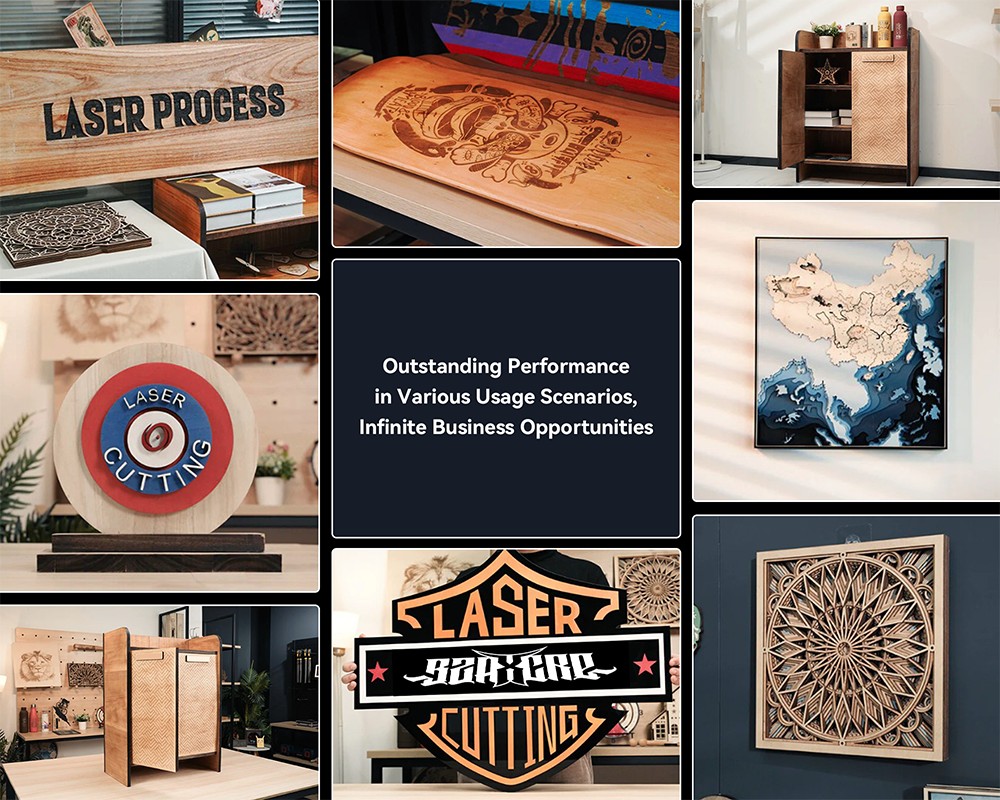 IKIER K70 MAX 70W Laser Engraver, 850×800mm Working Area, 0.01mm High Precision, 0.1×0.15mm Ultra-Fine Spot, 400mm/s Fast Speed, Auto Focus & Auto Sinking Cutting