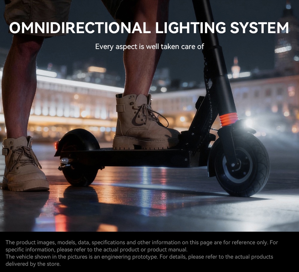 Joyor F5 Electric Scooter, 500W Motor, 48V 10.4Ah Battery, 8 inch Tires, 25km/h Max Speed, 38km Range, Rear Drum Brake, Front Spring Shock Absorber