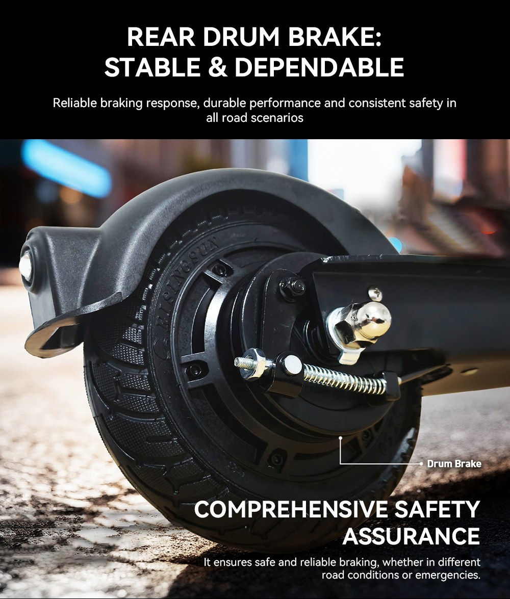 Joyor F5 Electric Scooter, 500W Motor, 48V 10.4Ah Battery, 8 inch Tires, 25km/h Max Speed, 38km Range, Rear Drum Brake, Front Spring Shock Absorber