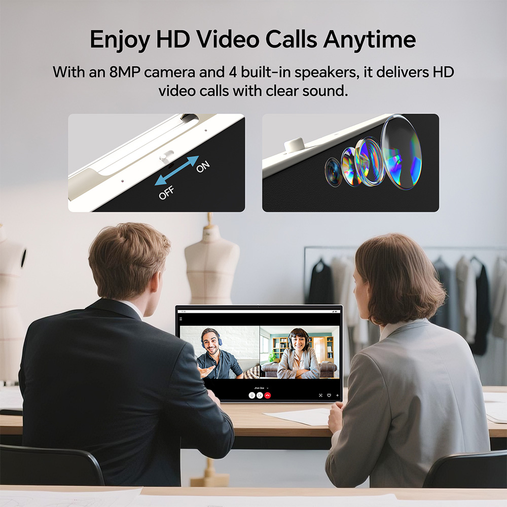 KTC A25Q5 24.5 inch Touchscreen Portable Monitor, 1920*1080 60Hz IPS Screen, Google EDLA, Android 14, 8GB+128GB, 8MP Camera, 2*8W+2*4W Speakers, Up to 8 Hours Battery Life, Low Blue Light, Screen Casting, 0-45° Swivel Angle & 90° Pivot Angle