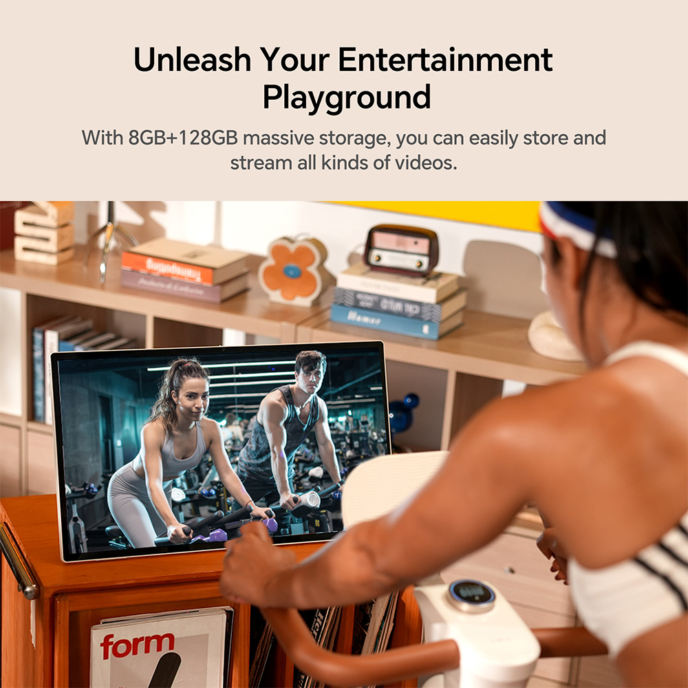 KTC A25Q5 24.5 inch Touchscreen Portable Monitor, 1920*1080 60Hz IPS Screen, Google EDLA, Android 14, 8GB+128GB, 8MP Camera, 2*8W+2*4W Speakers, Up to 8 Hours Battery Life, Low Blue Light, Screen Casting, 0-45° Swivel Angle & 90° Pivot Angle