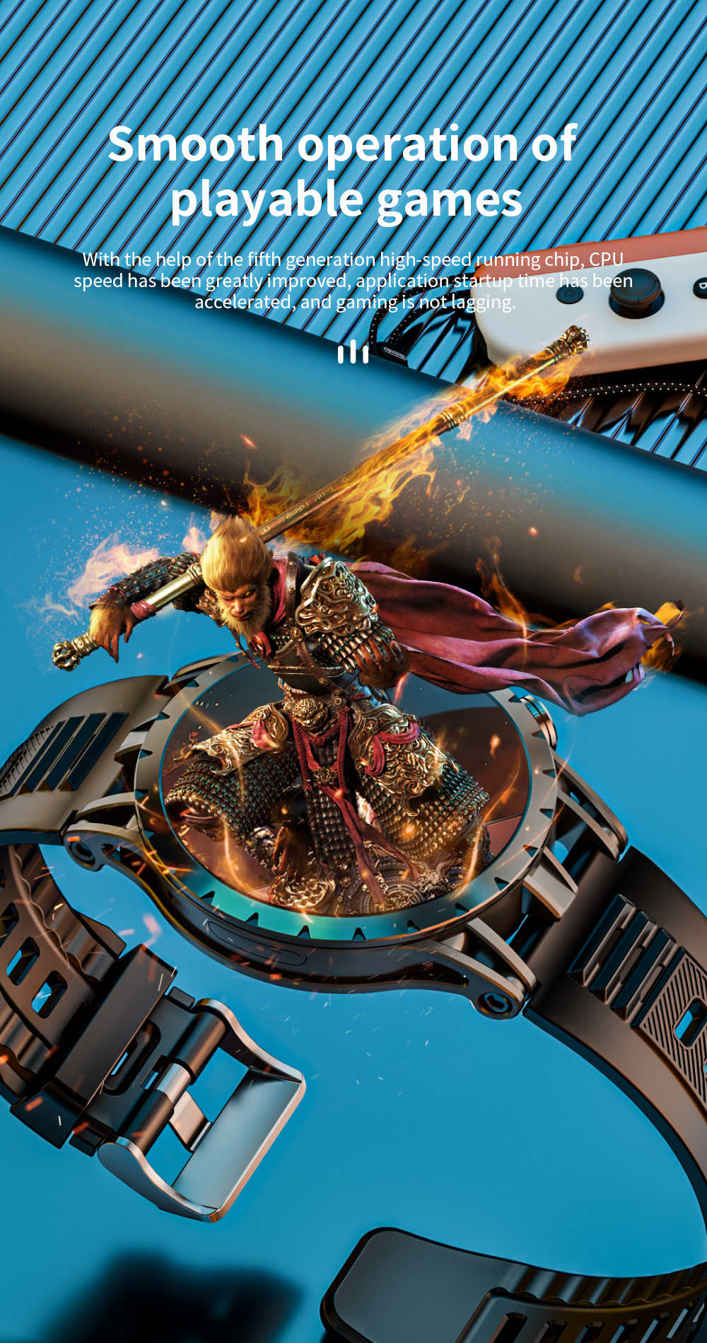 LOKMAT APPLLP 4 Smartwatch, 1,508 Zoll AMOLED-Bildschirm, 4G/5G SIM-Karte, Herzfrequenz- und Blutsauerstoffmessung, GPS-Ortung