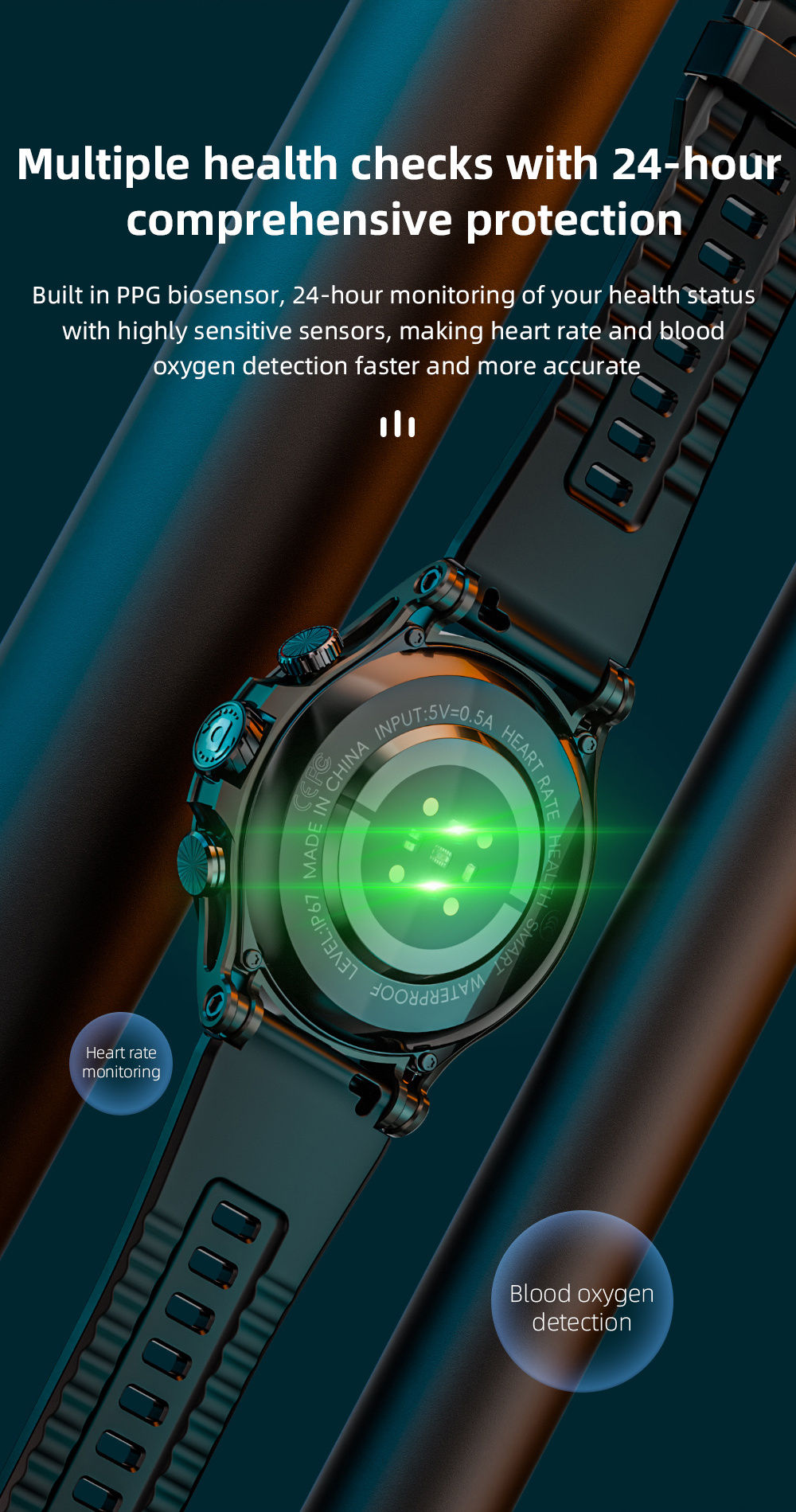 LOKMAT APPLLP 4 Smartwatch, 1,508 Zoll AMOLED-Bildschirm, 4G/5G SIM-Karte, Herzfrequenz- und Blutsauerstoffmessung, GPS-Ortung