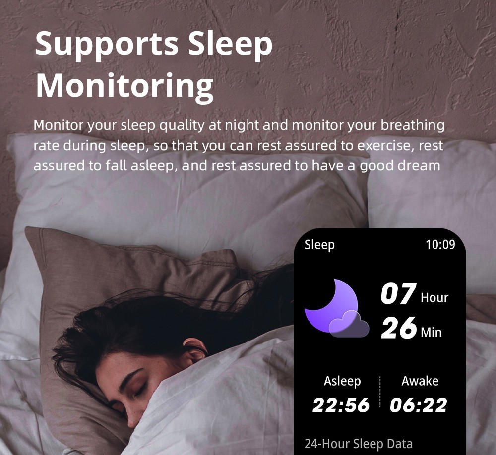 LOKMAT Ocean Max Sport Smartwatch Fitness Tracker Heart Rate, Blood Oxygen Monitor, Bluetooth 5.3 - Black