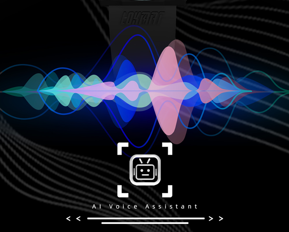 LOKMAT ZEUS 5 Pro Smartwatch Health Monitor, 1.46'' HD Screen, Bluetooth Calling, 5ATM Waterproof - Black