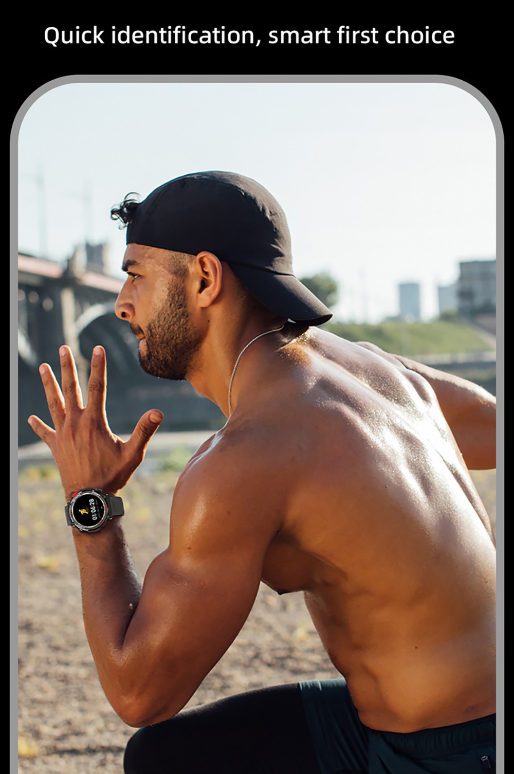 LOKMAT ZEUS 5 Pro Smartwatch Health Monitor, 1.46'' HD Screen, Bluetooth Calling, 5ATM Waterproof - Black