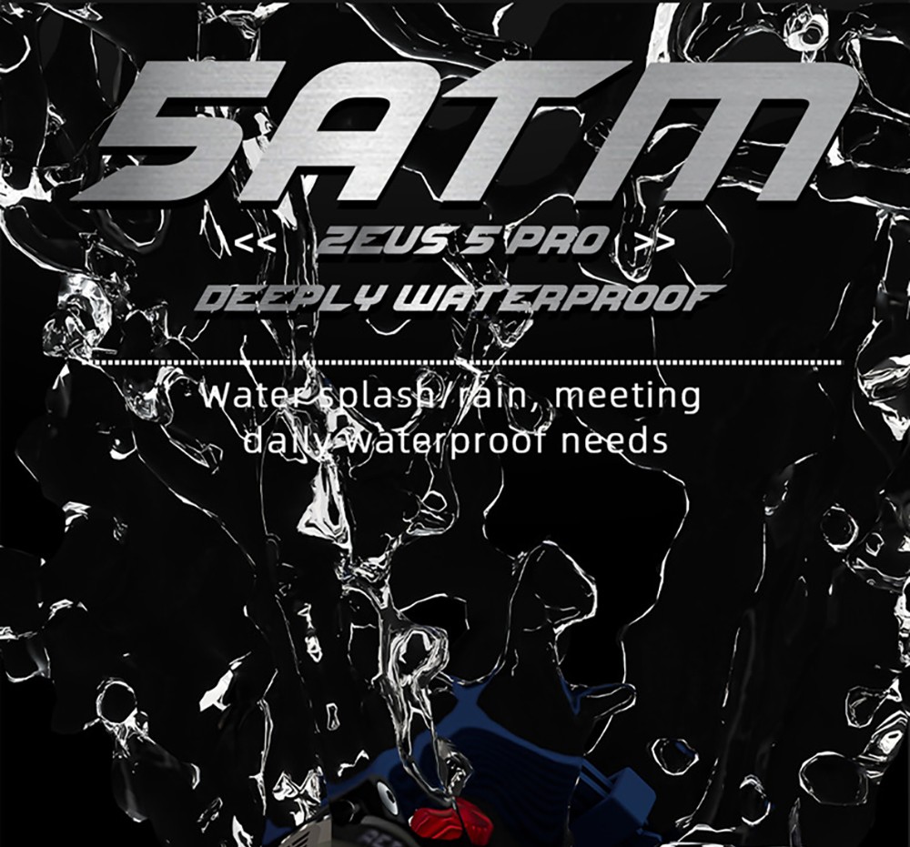 LOKMAT ZEUS 5 Pro Smartwatch Health Monitor, 1.46'' HD Screen, Bluetooth Calling, 5ATM Waterproof - Black