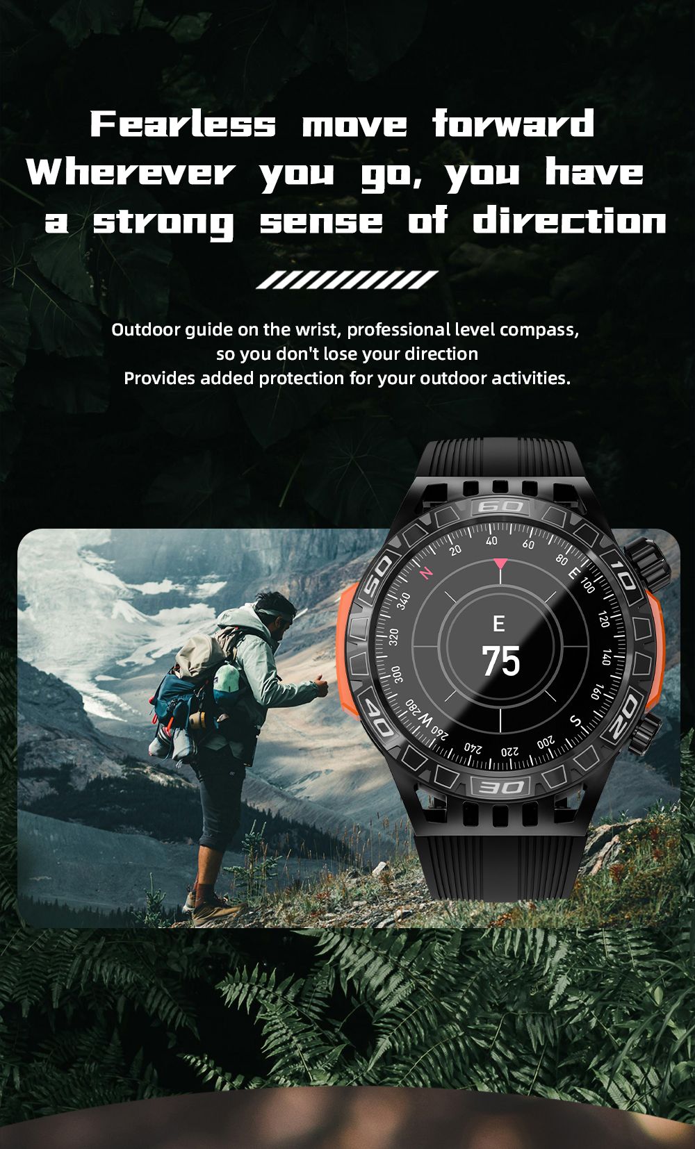 LOKMAT ZEUS 6 PRO Smartwatch, Dual Flashlight, Bluetooth Calling, 5ATM Waterproof, AI Voice Assistant, Health  Monitoring - Black