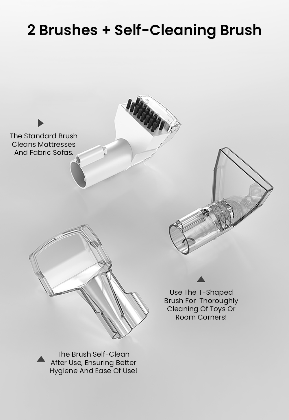 MAMNV C3 Portable Fabric Cleaner, 13,000Pa Suction, 500W Brush Motor, 1.5m Flexible Hose, 1000ml Clean & 500ml Waste Tanks, Lightweight & Quiet, for Sofa/Carpet/ Mattress/Car